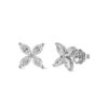 1.05 Carats Diamond 'X' Stud Earrings in White Gold - Image 2