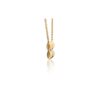 Barcelona Pendant Necklace with 0.04 Carat Diamonds in Yellow Gold - Image 4