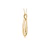 Juniper Vertical Pendant Necklace with Diamonds in Yellow Gold - Image 4