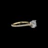 PavÃ© Collection - Round Brilliant-cut Diamond Ring in Yellow Gold - Image 4