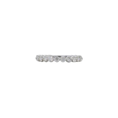 0.76 Carats Single Shared-prong Band in White Gold (G / VS)