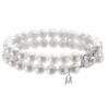 Akoya Cultured A+ Pearl Multi-Strand Bracelet in White Gold - 6.5-7.0mm - Image 2