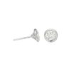 1.05 Carat Round Brilliant cut Diamond Bezel set Stud Earrings in White Gold - Image 5