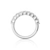 Shared prong Round Brilliant cut Wedding Ring in White Gold - Image 3