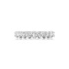 Shared prong Round Brilliant cut Wedding Ring in White Gold - Image 2