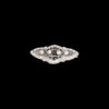 Vintage Diamond Filigree Brooch in Platinum - Image 3