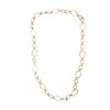 2.45 Carats Diamond Gallet Necklace in White & Yellow Gold - 36 Inches - Image 2