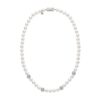 Mikimoto A+ Pearl Strand with Diamond Pave in White Gold