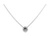 0.25 Carat Round Brilliant Cut Diamond Halo Set Pendant in White Gold - Image 4