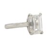Solitaire Collection - Emerald-cut Diamond Engagement Ring in Platinum - Image 3
