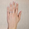 3.35 Carats Asscher-cut Eternity Ring in Platinum - Image 7