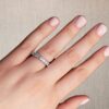 3.35 Carats Asscher-cut Eternity Ring in Platinum - Image 8