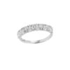 Taylor Elaine Vertical Pear-shaped Diamond Ring in White Gold - Image 2