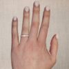 Round Brilliant and Marquise Cut Diamond Wedding Band in Platinum - Image 7