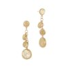 Jaipur Link Engraved and Polished Charm Drop Earrings in Yellow Gold - Image 2