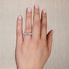 3.08 Carats U-Prong Eternity Band in Platinum - Image 6