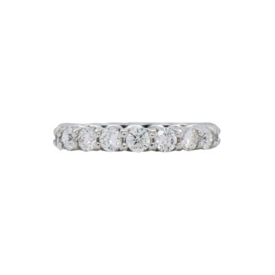 3.08 Carats U-Prong Eternity Band in Platinum