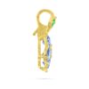 Wild Child Blue Sapphire with Diamonds Snap-Over Pendant in Yellow Gold - Image 3