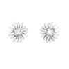 Fireworks 0.69 Carat Flower Stud Earrings in White Gold - Image 2