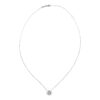 "Fireworks" 0.44 Carats Diamond Flower Pendant in White Gold - Image 2