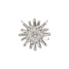 "Fireworks" 0.44 Carats Diamond Flower Pendant in White Gold - Image 5