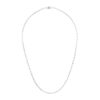 Suzanne Kalan 1.75 Carats Linear Half Diamond Tennis Necklace in White Gold