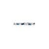 Fireworks 0.80 Carat Dark Blue Sapphire Thin Eternity Band in White Gold - Image 3