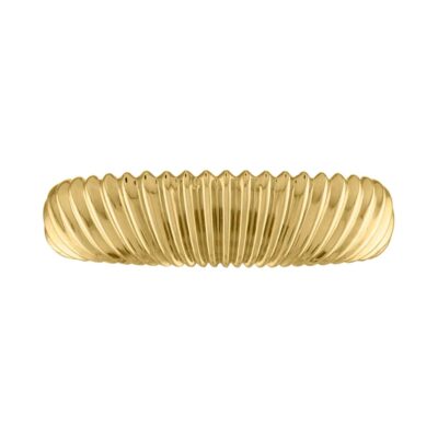 "The Carson" Fluted Ring in Yellow Gold