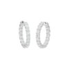 7.52 Carats Diamond Hoop Earrings in White Gold - Image 2