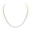 7.20 Carats Diamond Tennis Necklace in Yellow Gold - 18 Inches - Image 2