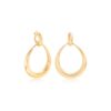 Oro Classic Large Door Knocker Drop Earrings in Yellow Gold - Image 3