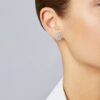 Lagrange Pearl 0.35 Carat Diamond Stud Earrings in White Gold - Image 3
