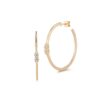 Vivian Lily 0.35 Carats Diamond Large Hoops in Yellow Gold - Image 2