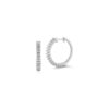 Sadie Pearl Stacked 0.67 Carats Baguette-cut Hoops in White Gold - Image 2