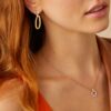 Jaipur Link Yellow and White Gold Mixed Link 0.08 carats Diamond Drop Earrings - Image 3