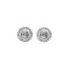 1.66 Carats Opal with 0.24 Carats Diamond Halo Studs in White Gold - Image 3