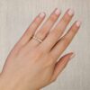 0.55 Carats Diamond U-Prong Band in Yellow Gold - Image 5