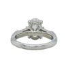 Three-Stone Collection - Oval-cut Diamond with Baguette Side Stones in Platinum - Image 3
