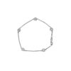 1.10 Carats Euro cut Bezel set Diamond By the Inch Bracelet in White Gold - 7 Inches - Image 2