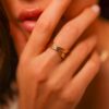 Nana Bernice Large Crossover Ring in Yellow Gold - Image 3