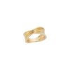 Nana Bernice Large Crossover Ring in Yellow Gold - Image 2