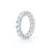 Round Brilliant-cut Diamond U-Prong Set Eternity Wedding Band - Image 2