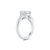 Three-Stone Collection - Round Brilliant & Tapered Baguette Diamond Engagement Ring - Image 3