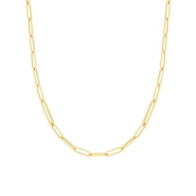 Roberto Coin Alternating Size Paperclip Link Chain in Yellow Gold