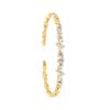 Classic Fireworks 1.20 Carat Baguette Diamond Bangle Bracelet in Yellow Gold - Image 2
