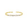Classic Fireworks 1.20 Carat Baguette Diamond Bangle Bracelet in Yellow Gold - Image 3