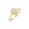 Rose Soleil Rose Cut Diamond Ring in Yellow Gold - Image 3