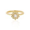 Rose Soleil Rose Cut Diamond Ring in Yellow Gold - Image 2