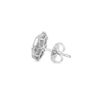 Classic Fireworks 1.15 Carat Diamond Cluster Stud Earrings in White Gold - Image 3