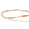 Marrakech Stackable Twisted Bangle Bracelet in Rose Gold - Image 5